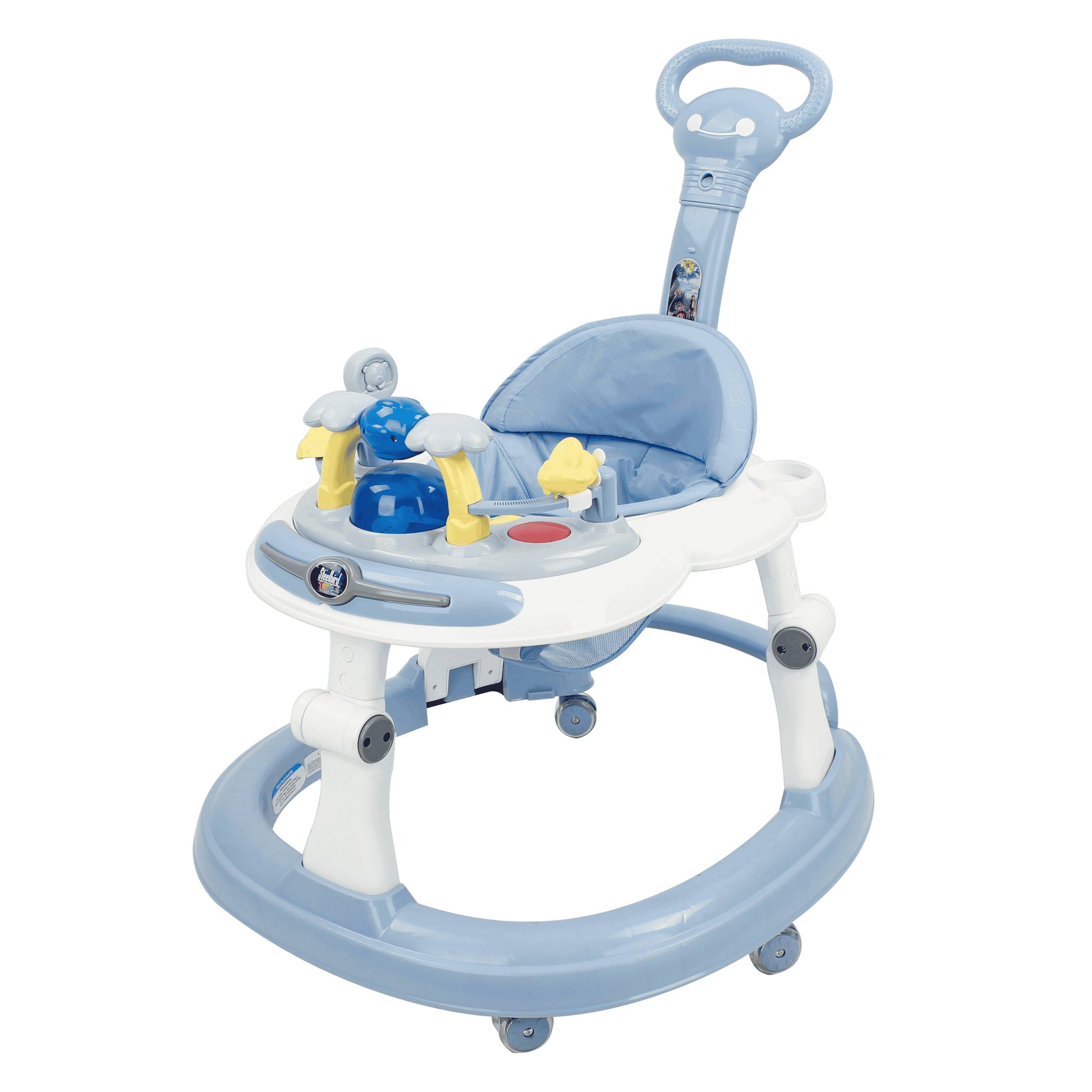 Steelbird  BABY WALKER WITH PARENTAL HANDLE (blue)