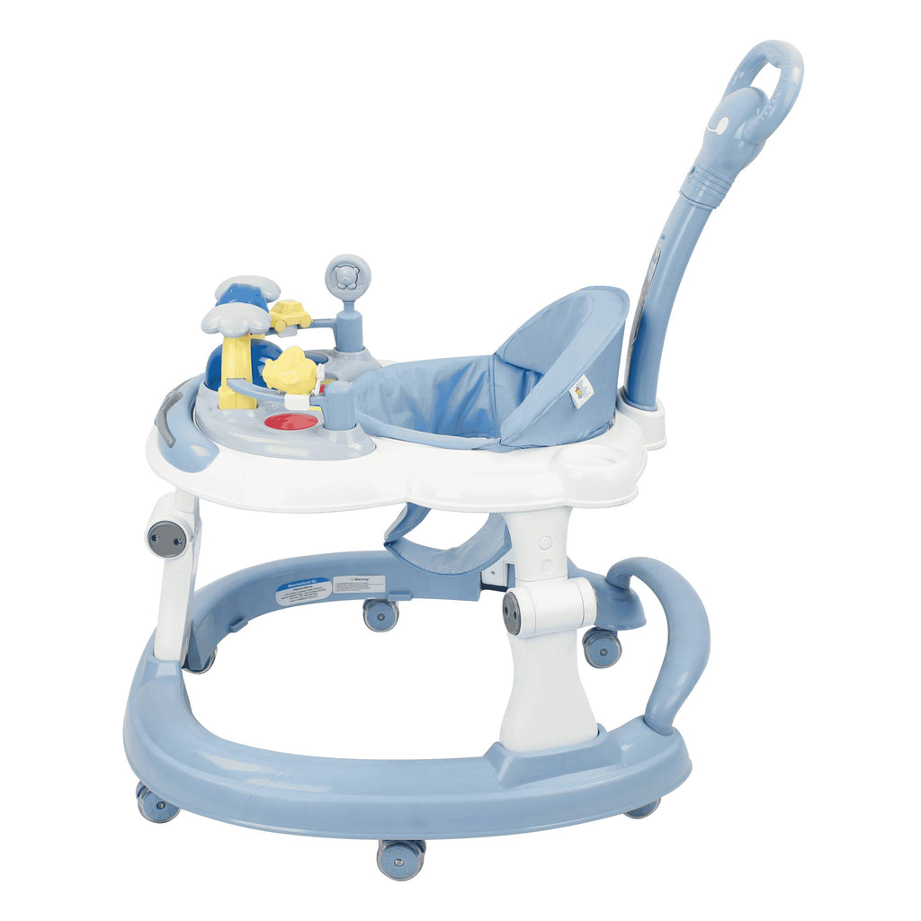 Steelbird  BABY WALKER WITH PARENTAL HANDLE (blue)