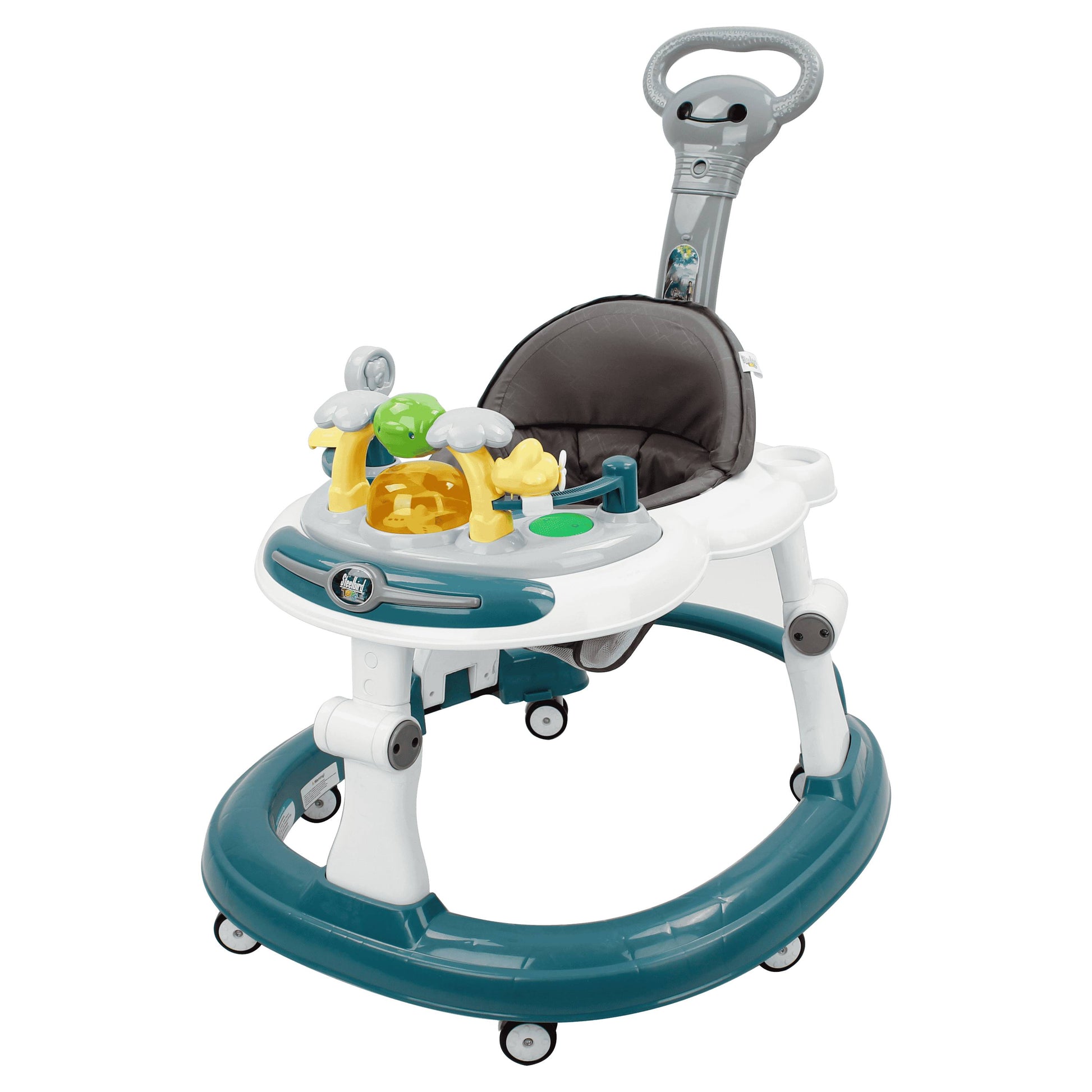 Steelbird  BABY WALKER WITH PARENTAL HANDLE (Teal)