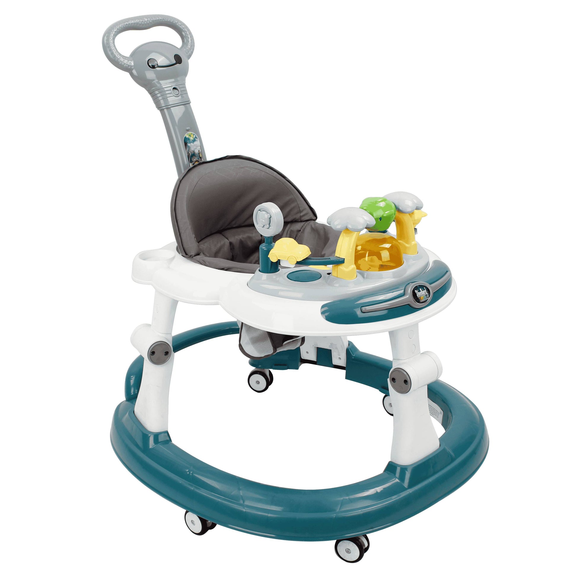 Steelbird  BABY WALKER WITH PARENTAL HANDLE (Teal)
