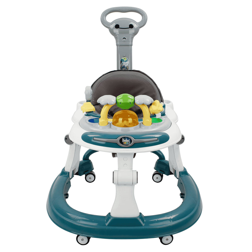 Steelbird  BABY WALKER WITH PARENTAL HANDLE (Teal)