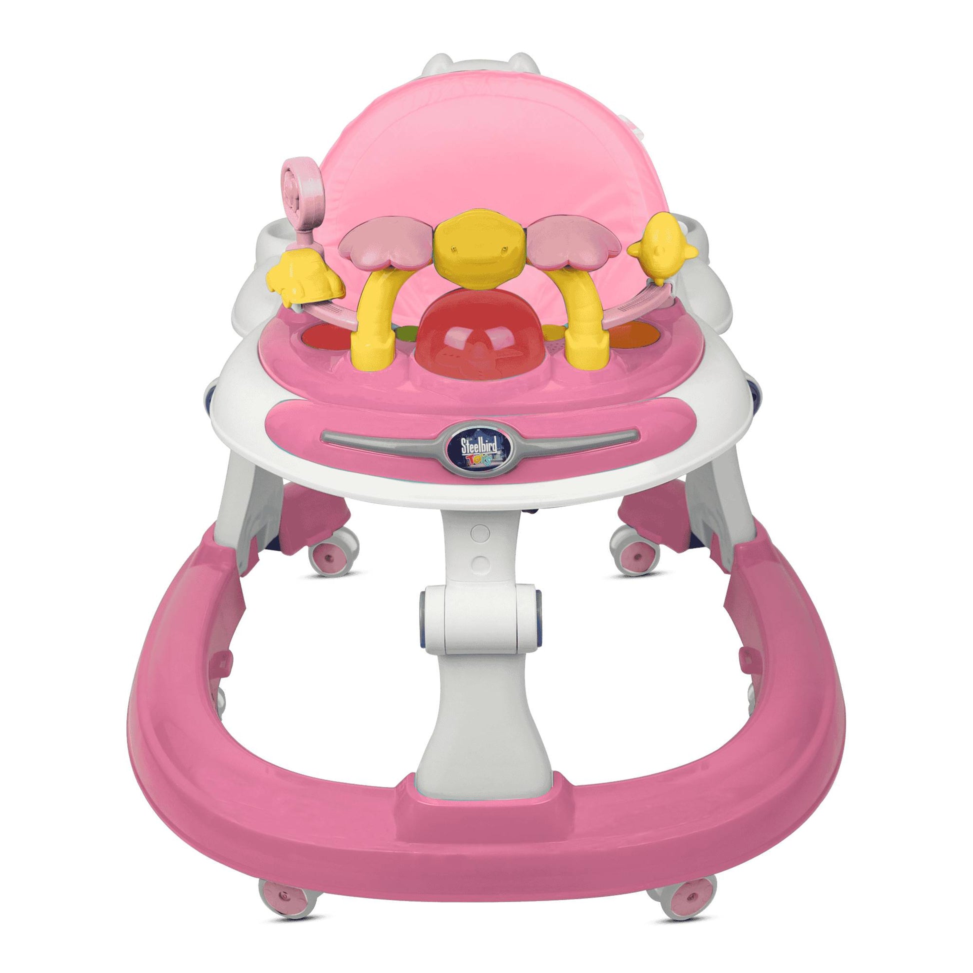 Steelbird BABY WALKER WITH PUSH HANDLE (pink)