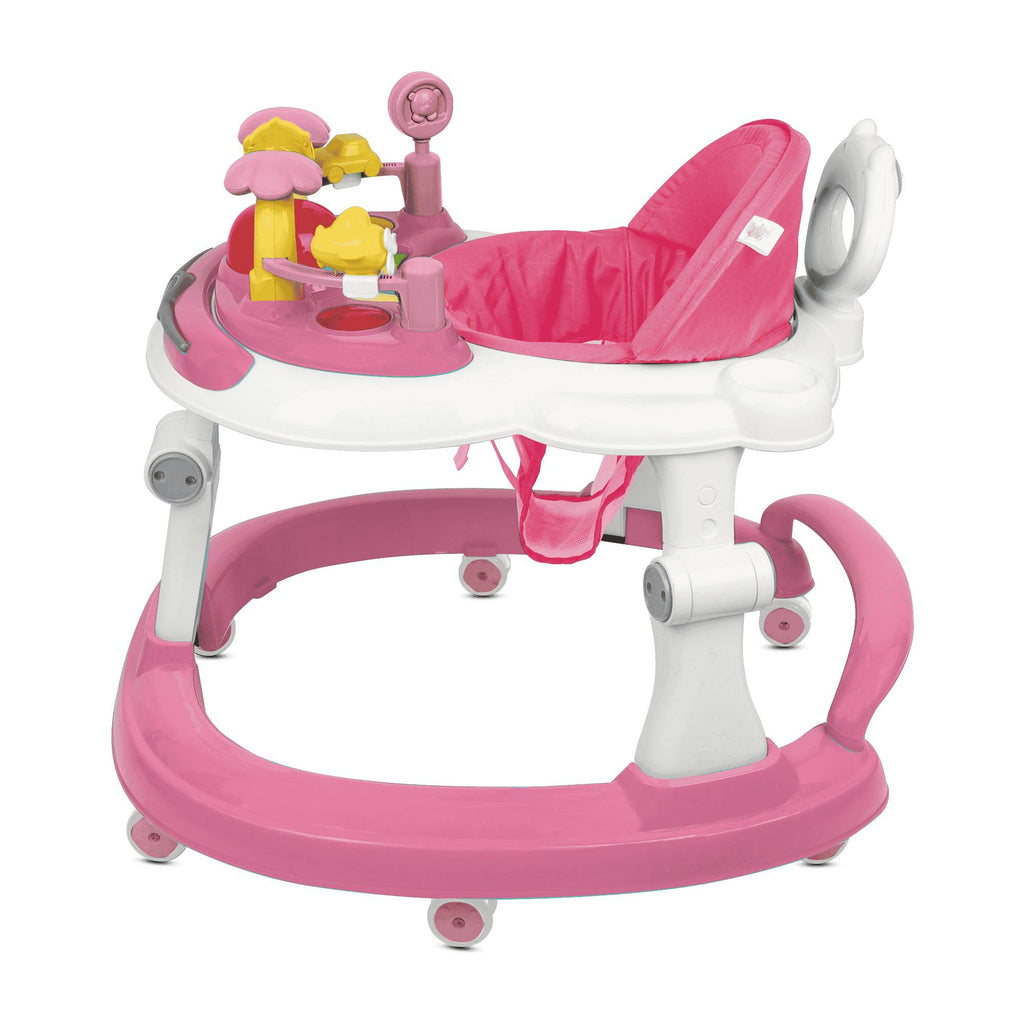 Steelbird BABY WALKER WITH PUSH HANDLE (pink)
