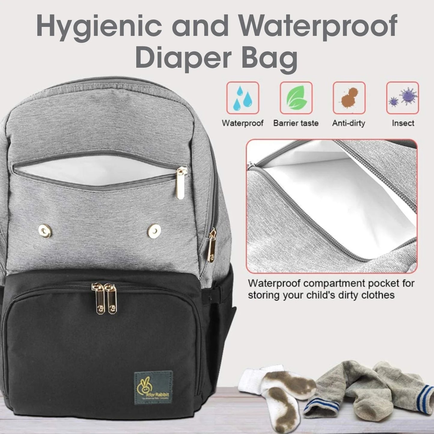 R for Rabbit Mother Bag Caramello Smart Diaper Bag
