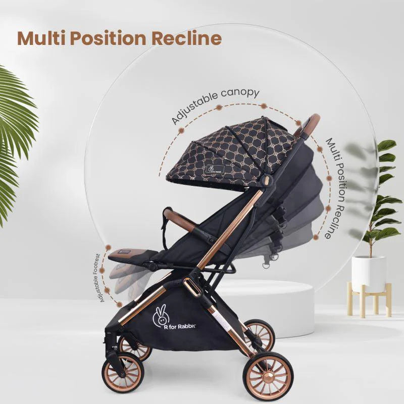 Street Smart Auto Fold Stroller for Kids ( R for Rabbit)