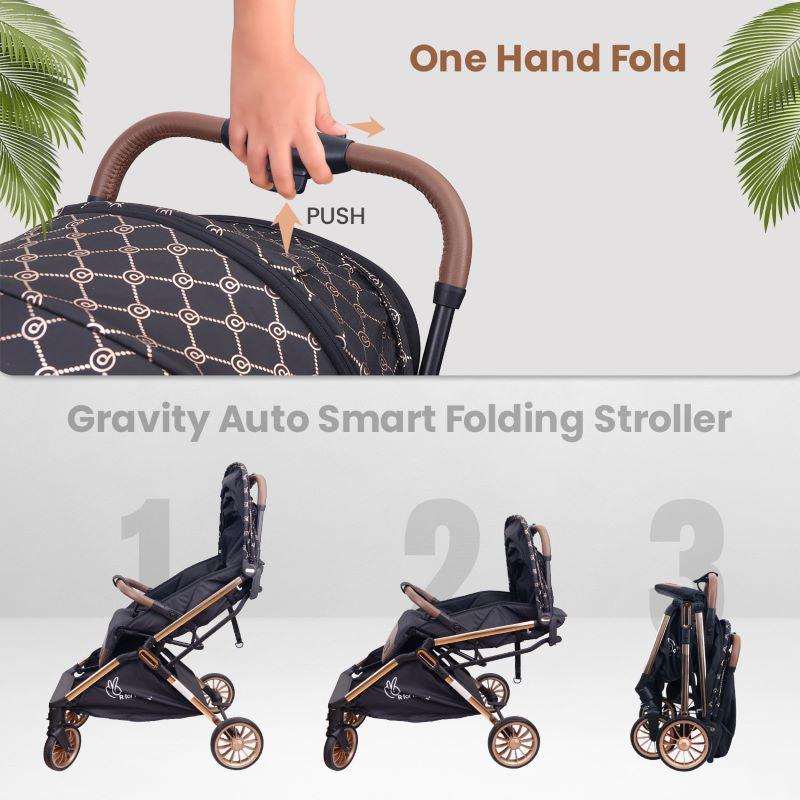 Street Smart Auto Fold Stroller for Kids ( R for Rabbit)