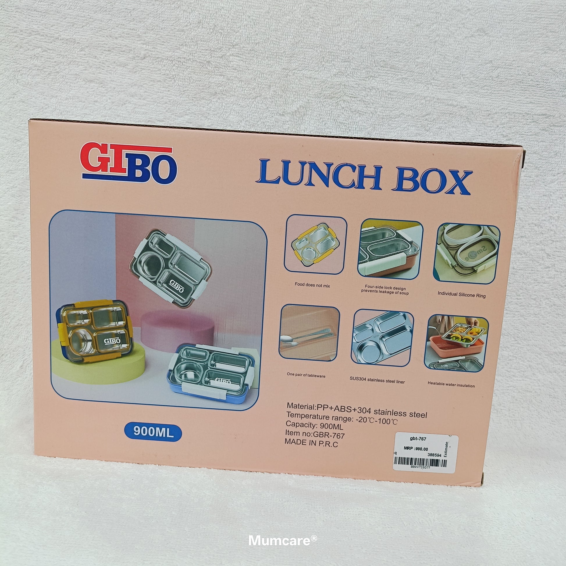 GIBO Lunch Box 900ml